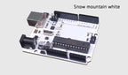 Compatible with Arduino Uno R3 Development Board ATmega328P Microcontroller Module Main Control Board Multicolor USB-B Cable