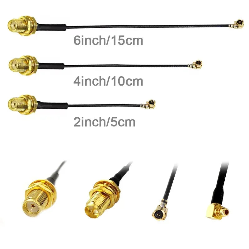 2/4/8PCS 1.13 Cable SMA Female Connector To UFL/U.FL Low Loss Cable To (RP)SMA Pigtail WiFi Antenna Extension Cable