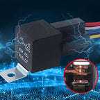 DC 12V/24V 4 Pin 5 Pin 30A Waterproof Automotive Relay With Socket Car Relay Auto Relay  Fuse Coil 1.8W Voltage Relay Vehicle
