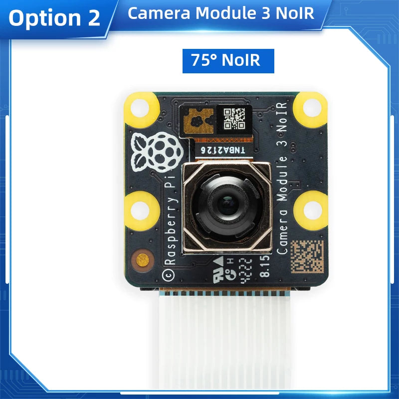 Raspberry Pi Camera Module 3 IMX708 Auto-Focus 75°/120° FOV Highly Detailed Optional Optional NoIR Version for Pi 4B 3B+ 3B