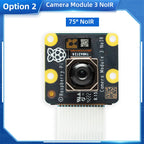 Raspberry Pi Camera Module 3 IMX708 Auto-Focus 75°/120° FOV Highly Detailed Optional Optional NoIR Version for Pi 4B 3B+ 3B
