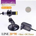 Set 20*90 660nm With Battery Case Laser Module Diode Alignment Red Light Laser Line Locator For Woodworking Machine Positioning