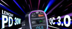 LENCENT Bluetooth 5.4 FM Transmitter with PD 30W &QC 18W Fast Charging Hands-Free Calling Wireless Radio Music Car Adapter