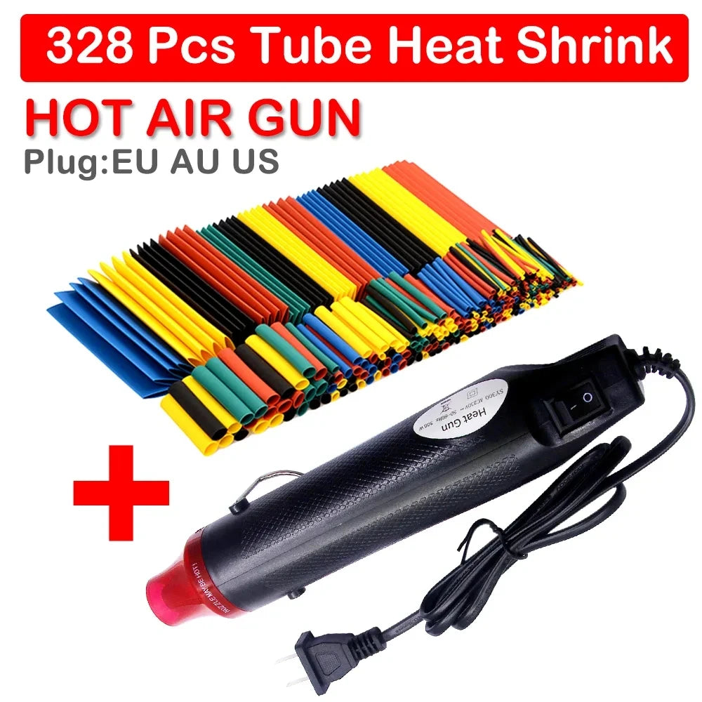 300W Hot Air Heat Gun Electric Power Temperature Blower Thermoresistant Tube Heat Shrink Wrapping Shrink Tube With Hot Air Guns
