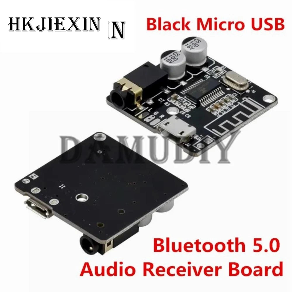 JX 10Pcs Bluetooth Audio Receiver Board Bluetooth 5.0 MP3 Lossless Decoder Wireless Stereo Music Module 3.7-5V XY-BT-Mini TYPE-C