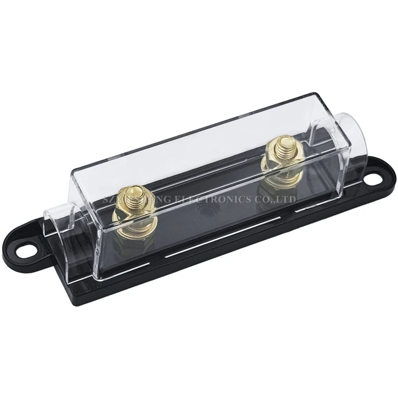 1Set ANL Automotive Fuse Holder Fusible Link With ANL Flat Type Bolt-on Blade Fuse 30A 40A 50A 60A 70A 80A 100A 120A 150A-500A