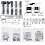 0201 0402 0603 0805 1206 1% 5% SMD Resistor Assorted Kit 1R-1M 10K 100K 1K 100R Resistance Set DIY