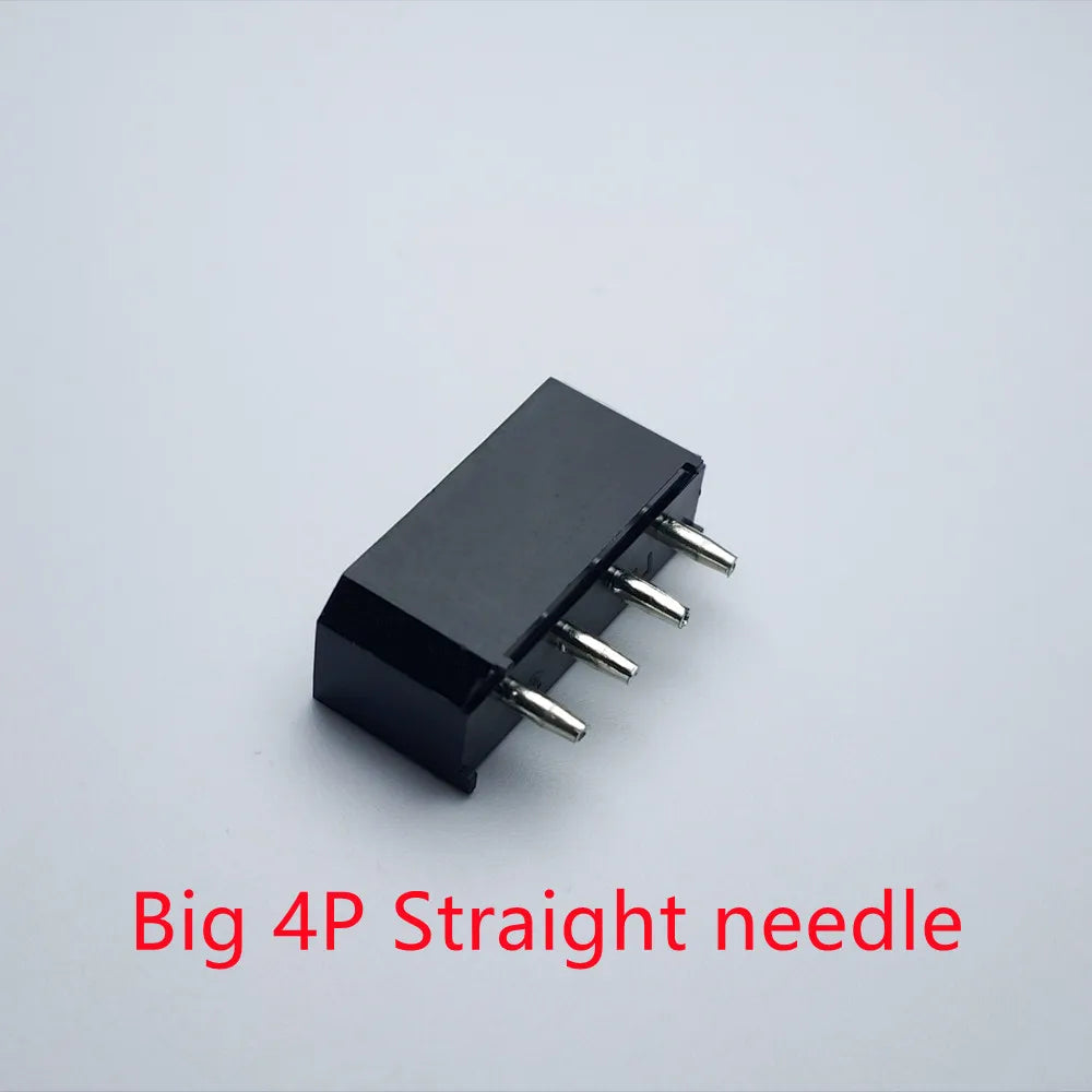 50PCS/1LOT Molex White or Black Big 4P 4D Female Socket Straight Hollow Needle for PC Computer ATX IDE Power Connector