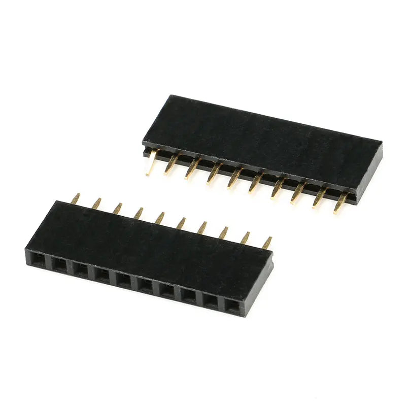 2.54mm Pitch Single Row Female 2~40P PCB socket Board Pin Header Connector Strip Pinheader 2/3/4/6/10/12/16/20/40Pin For Arduino