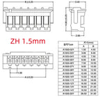 10PCS 1.0 1.25 1.5 2.0 2.54 SH/JST/ZH/PH/XH 1.0MM 1.25MM 1.5MM 2.0MM 2.54MM female plug connector with wire 2PIN /3/4/5/6/7/10P