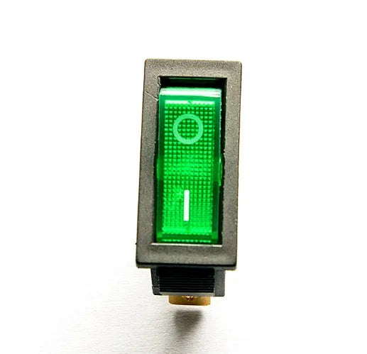 100 pcs/lot 3 Pin 16A 250V Green/RED Button Light Rocker Switch KCD3-101N KCD2 On Off Rocker Power Switches