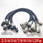 3Pin GX20 Male to Female Docking Aviation Plug with Wire 4/5/6/7/8/9/10/11/12Pin Extension Line M20 Revolving Female Power Cord