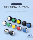 12MM Small Mini Metal Push Button Switch 12V 220v On Off Start Stop Momentary Colorful Black Oxide Waterproof Round Head Wedding