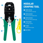 RJ45 RJ11 Crimping Tool Ethernet LAN Cable Crimper Cutter Stripper Plier for 6P 8P RJ11 RJ12 RJ45 Connectors