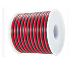 12V Red Black Hookup Wire 2 Pin Automotive Flat Cable LED Extension Wires For Doorbell LED Ribbon Lamp Tape Lighting Speakers