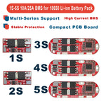 BMS 1S 2S 10A 3S 4S 5S 25A Bms 18650 Li-ion Lipo Lithium Battery Protection Circuit Board Module Pcb Pcm 18650 Lipo Bms Charger