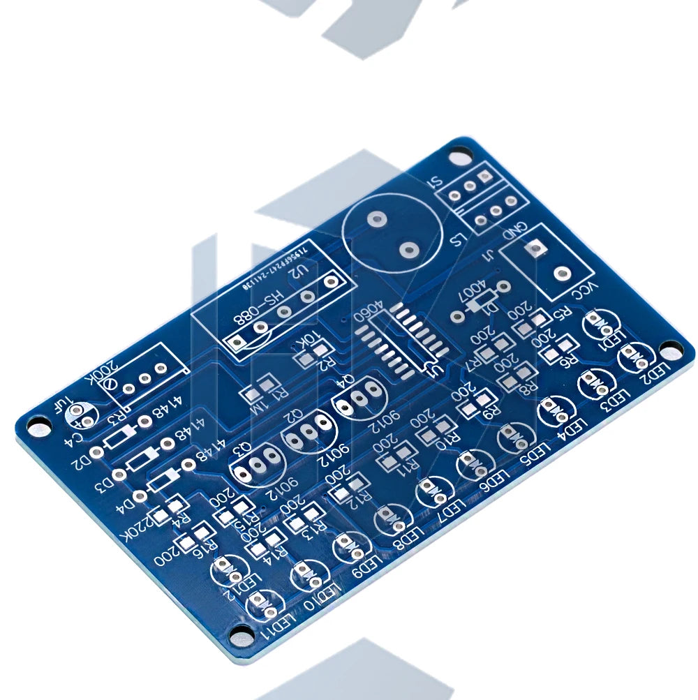 DC4.5-5V CD4060 SMT DIY Music LED Color Light Circuit Soldering Practice Module Bulk Soldering Learning Demo Kit