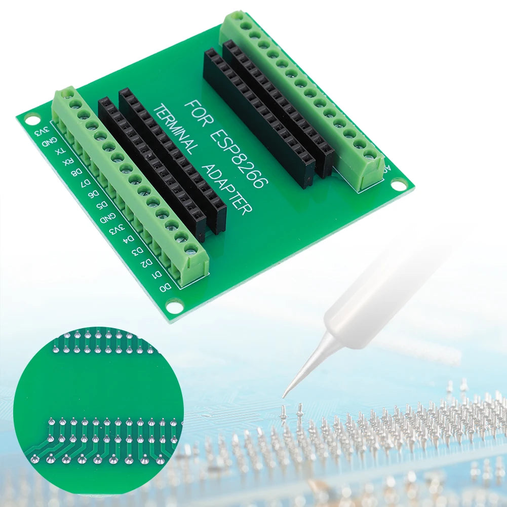 ESP8266 Expansion Board GPIO Breakout Expansion Board for ESP8266 ESP-12E NodeMCU for ESP8266 ESP-12E NodeMCU Development Board