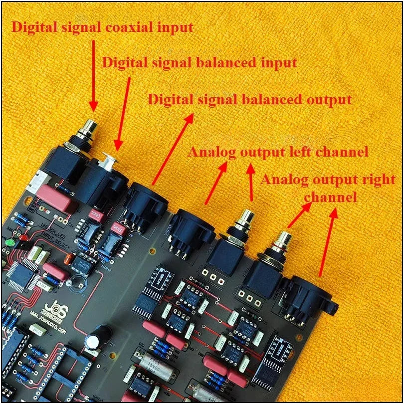 TDA1541 chip DAC audio decoding board PCB finished DIY 10th anniversary commemorative improved version
