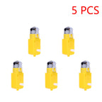 30-1pc Dual Shaft TT Motor DC 3-12V DIY Smart Car Robot Gear Motor Install EMC Smart Car Chassis Four Drive Gearbox Engine Motor