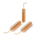 10pcs 433Mhz Built-In Spring Antenna Lora Module Coil Aerial Omnidirectional High Gain Wireless Card Router Copper