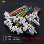 10Pcs SH1.0 MX1.25 ZH1.5 PH2.0 XH2.54mm Head Wire Cable Connector Pitch 1.0/1.25/1.5/2.0/2.54mm 2/3/4/5/6/8-12Pin Female Plug