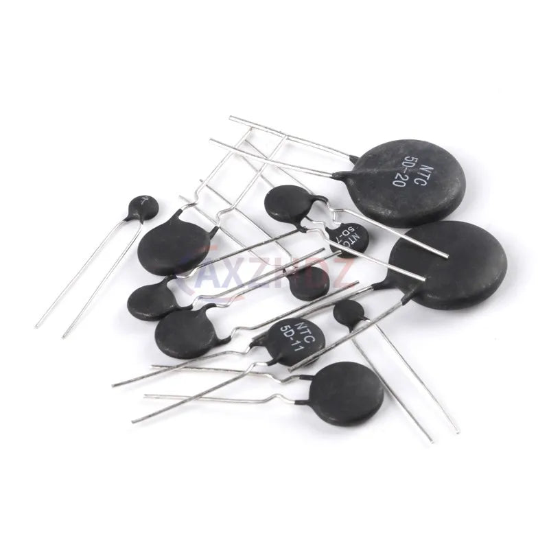 10PCS NTC Thermistor Resistor Negative Temperature Coefficient 3D 5D 8D 10D 16D 20D 22D 33D 47D 10 16 20 22 Ohm 5 7 9 11 13 15
