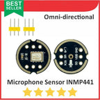 Omnidirectional Microphone Module INMP441 High Precision Low Power Ultra-Small Volume I2S Interface for Development Boards Kits