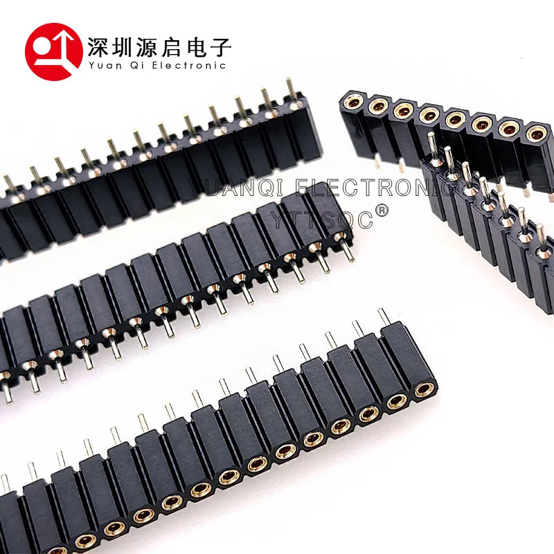 2.54mm PH7 Extra Plastic Height 2/3/4/5/6/7/8/9/-40P Round Dual Single Row PCB IC Crystal Transistor Socket Hole Female Header