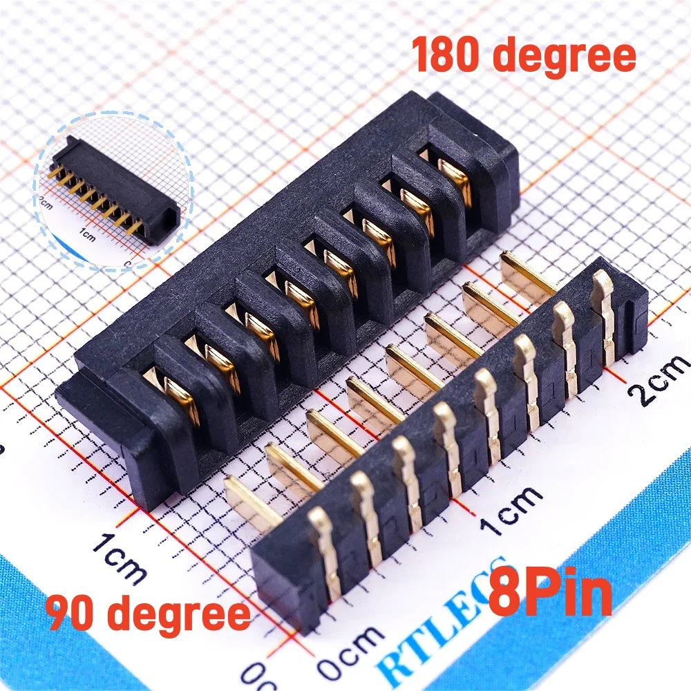 5 Pairs Pitch 2.5 mm 2 3 4 5 6 7 8 9 10 11 Positions Female Blade Socket Male Header Battery Connector Right Angle Straight