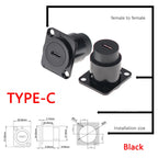 Metal D Type Module RJ45 CAT6&USB 2.0/3.0&Type C&HDMI-Jack Socket Through Network Panel Mounting Electronic Connector