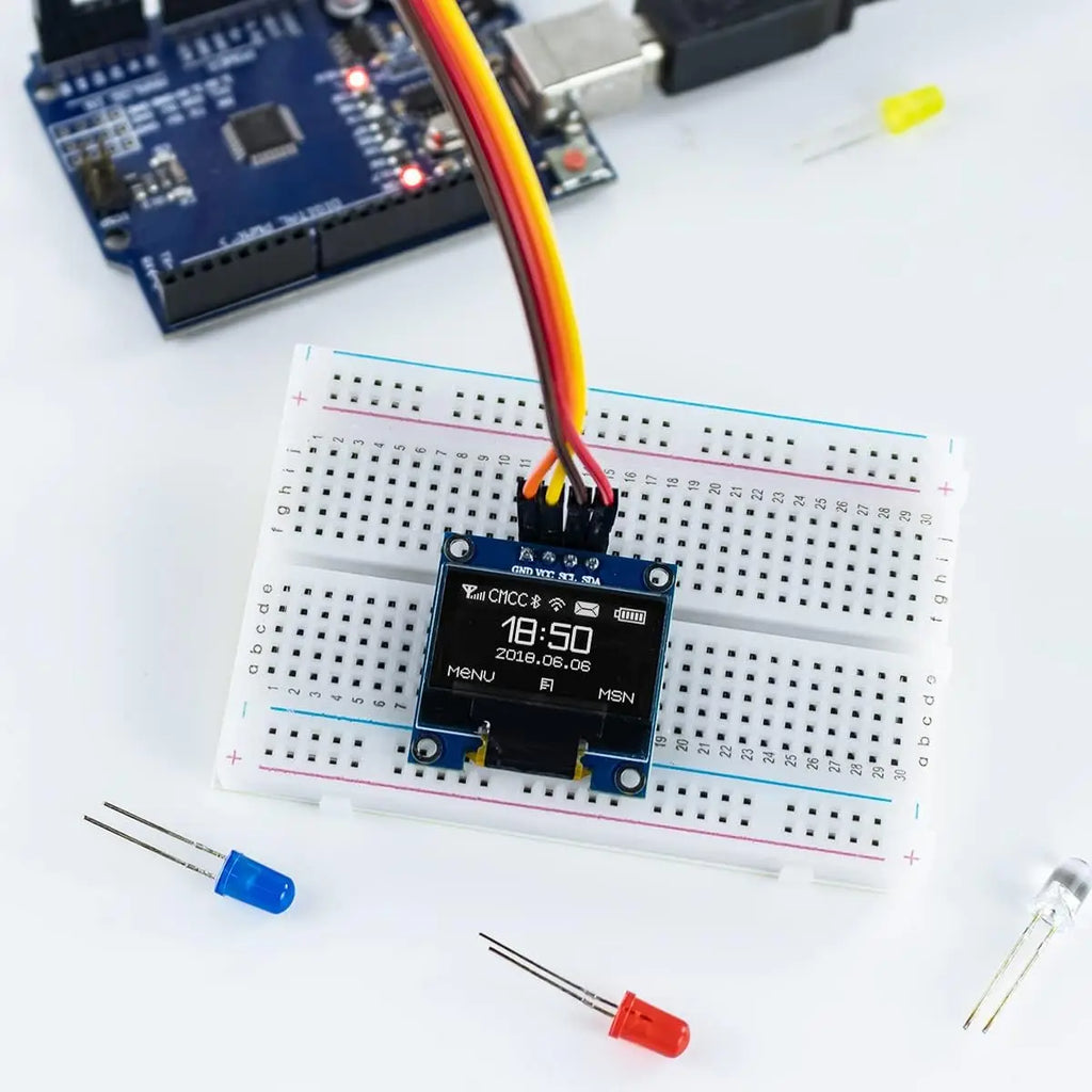 0.91inch 0.96 inch oled IIC Serial White OLED Display Module 128X64 I2C SSD1306 12864 LCD Screen Board For Arduino