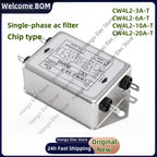 Power EMI Filter CW4L2-10A-T CW4L2-20A-T Single Phase AC 115V / 250V 20A 50/60HZ For Laser Cutting Engraving Machine And Marking