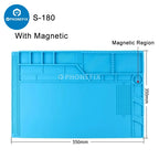 Silicone Soldering Mat Desk Platform for BGA Welding Station Solder Iron Phone PC Repair Magnetic Heat Insulation Pad S-180