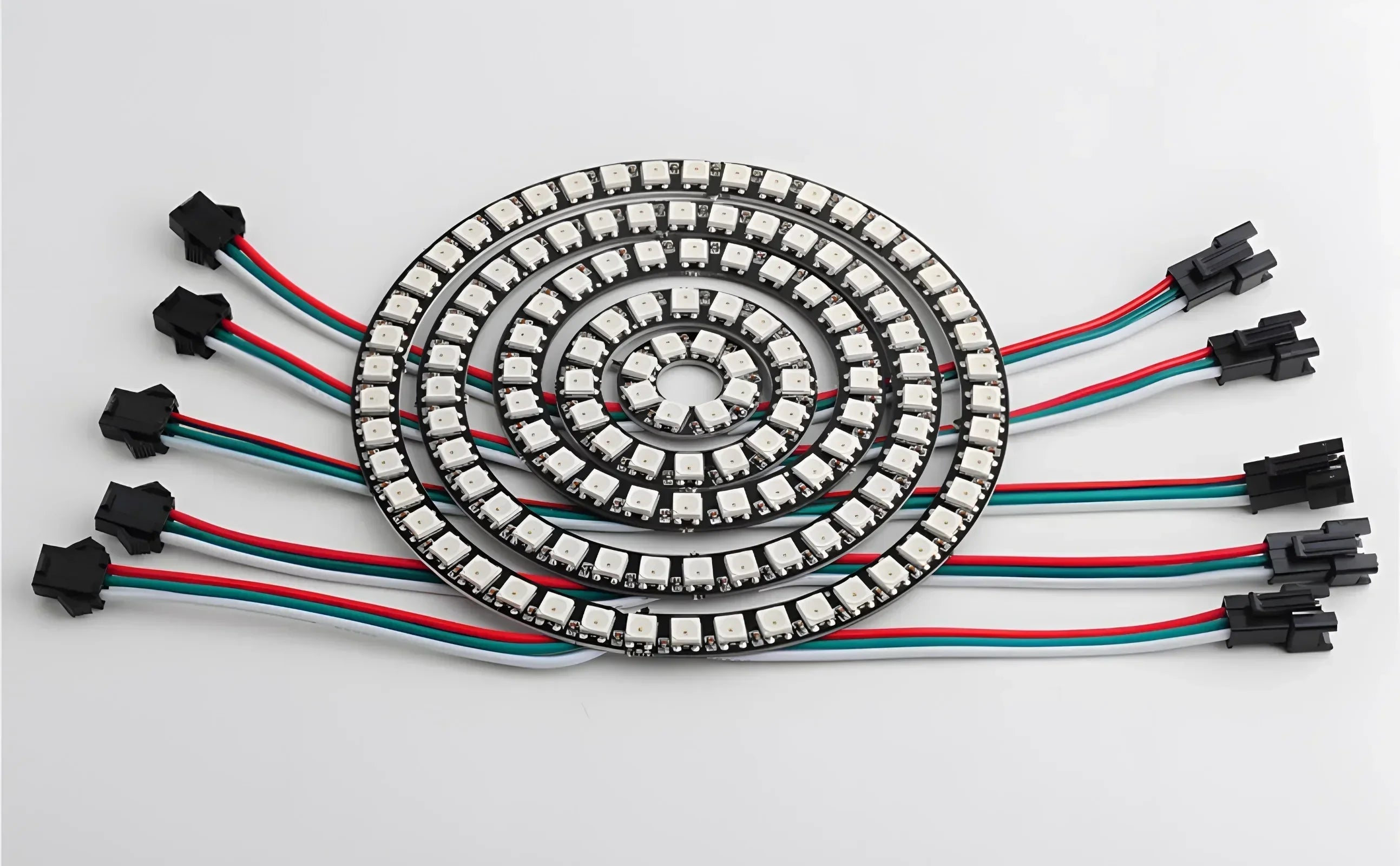 WS2812B 5050 RGB LED Ring 7 / 8 / 12 / 16 / 24 / 60 Bits Lamp Light with Integrated Drivers WS2812 for Arduino Raspberry Pi