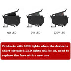 10Pcs/lot Din Rail Terminal Blocks UK-5-HESI Black Connector Screw Fuse Terminal Block Connector Screw Fuse Holder Conductor