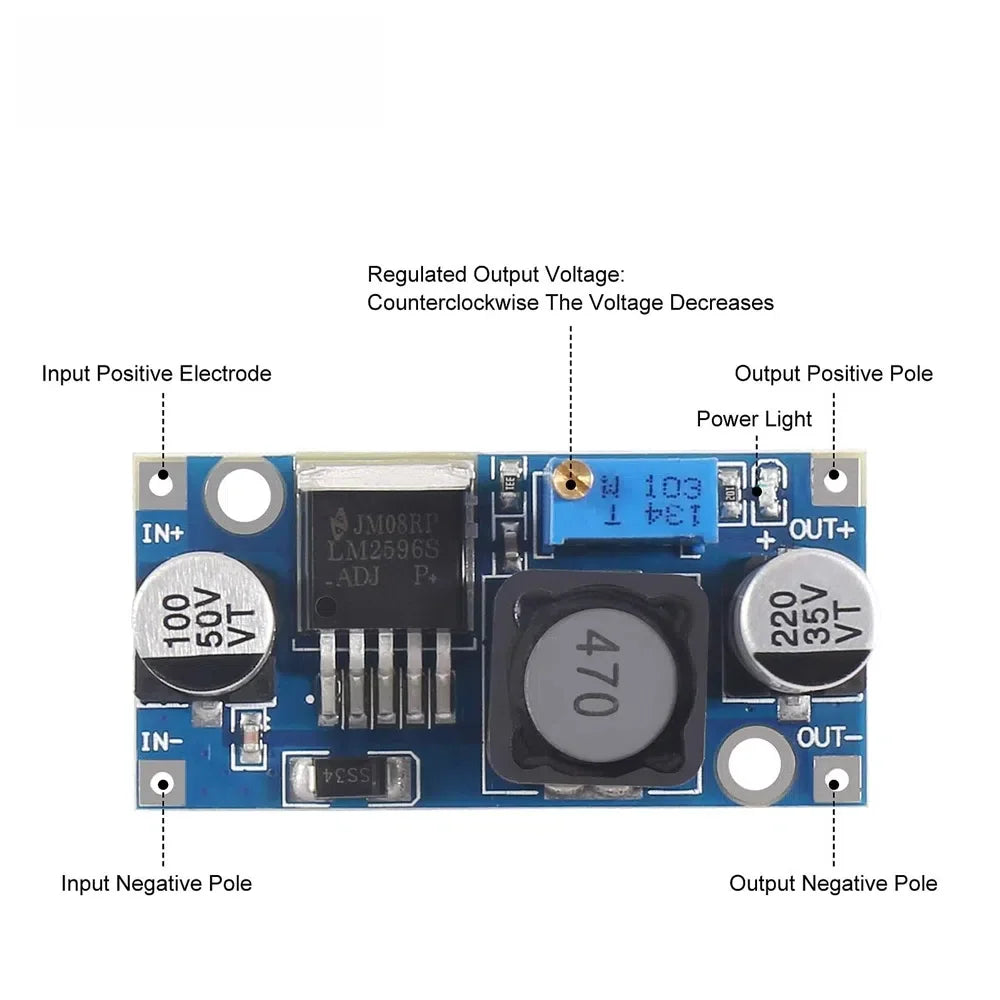 1/5/10pcs LM2596 LM2596S-ADJ DC to DC Adjustable Buck Converter 3.0-40V to 1.5-35V Power Supply Step Down Module