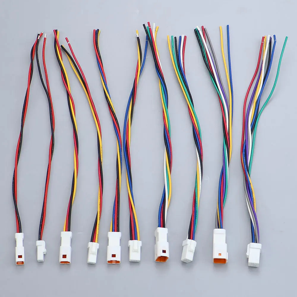 JCD Waterproof JST JWPF Connector 2P 3P 4P 6P 8P Male And Female Plug Socket 0.3m ² Wire Harness 02t/02r/03t/03r With 20CM Wire