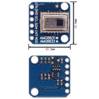 AMG8833 3-5V 8*8 I2C IR Temperature Thermal Imager Array Camera Imaging 8x8 Sensors Module for Raspberry Pi