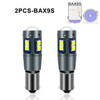 Nlpearl 2x Signal Lamp BA9S T4W  Led Bulb BAX9S BAY9S H21W H6W LED 12V Car Led Bulb Canbus 3030 Chips Interior Light Dome Lamp