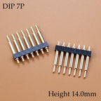 1 Piece FOR DIP Pogo Pin Connector Spring Loaded Contact Test Probe Power Charging Connector Pin 2.54 Mesh