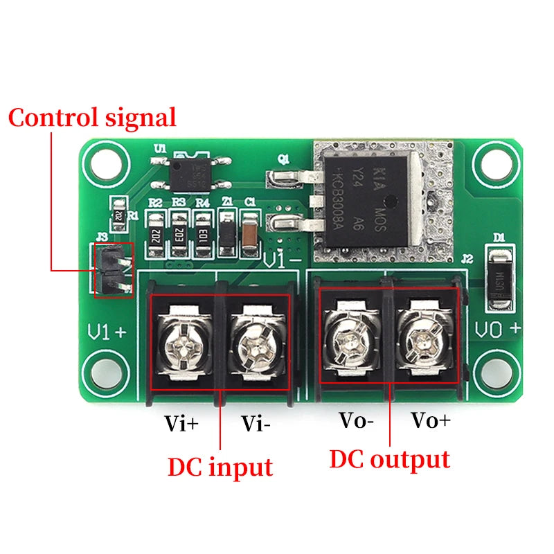 1/5/10Pcs DC3.3-24V 8A MOS Tube Isolation Drive Module with Optocoupler Isolation for Isolated MOSFET Switch Module