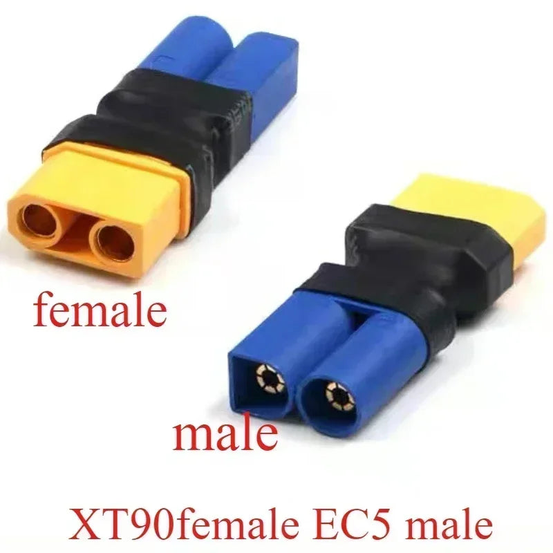 EC5 Male Female to XT60 XT90 Deans T Plug Male Female No Wire Connector Plug Adapter for RC FPV Vehicle Lipo Battery Esc