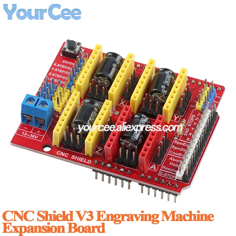 CNC Shield V3 Engraving Machine Expansion Board 3D Printer A4988 Driver Expansion Board Module for Arduino