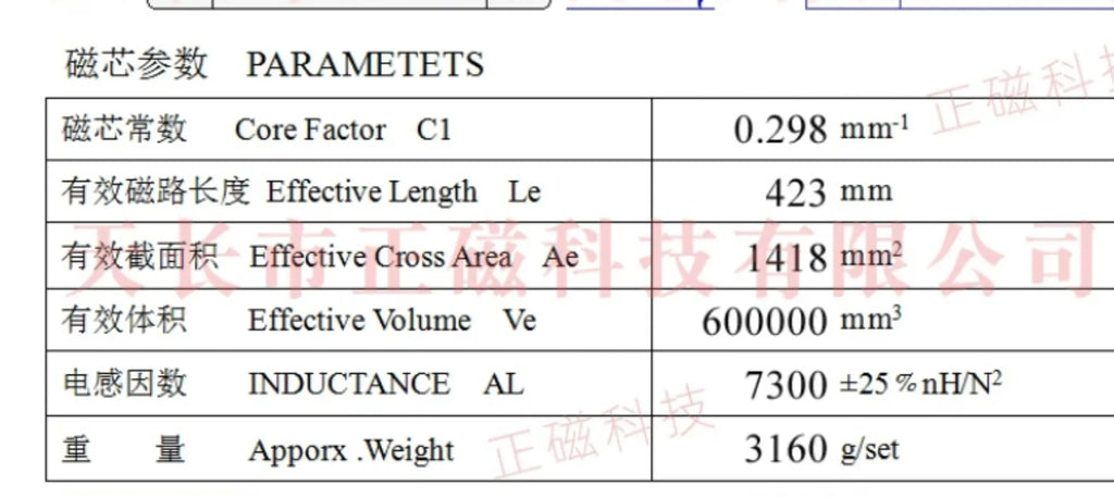 UY42 ultra large power transformer ferrite core ferrite bead Al 7300nH/N2 for equpment or machine, 1pair/lot