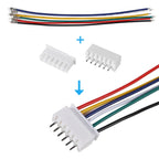 JST-XH  2/3/4/5/6/7 Pin Housing Connector Socket Kit with Pre-Crimped  2.54mm Male and Female Cable Wire  JST  2.54mm Connector
