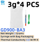 Net Weight 1/3/7/15/30 Grams Gray GD900 Thermal Conductive Grease Paste Plaster Heat Sink Commpound for CPU LED SSY BAS BR BX CB