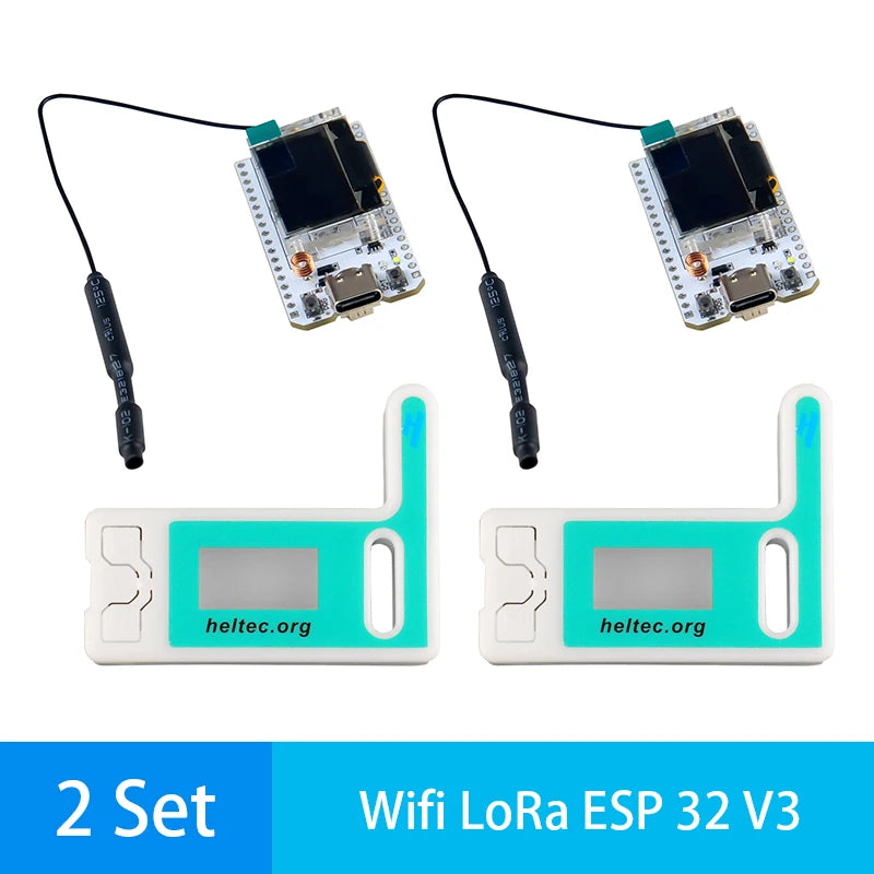 Wifi LoRa ESP 32 V3 with Case 868-915MHZ ESP32 Oled SX1262 0.96 Inch Blue OLED Display Development Board for Arduino