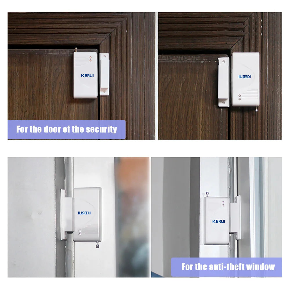 KERUI 433MHz Wireless Door Window Magnetic Sensor for W181 W184 W202 W204 WiFi GSM Home Security Alarm System