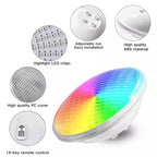 18W 25W 35W LED Underwater Light Par56 Swimming Pool Light LED IP68 12V SMD5730 Underwater Lamp RGB Warm Cold White LED Piscina